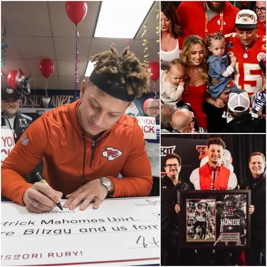 BREAKING: Patrick Mahomes donated his entire $4.7 million bonus and endorsement deal to charities and homeless relief.