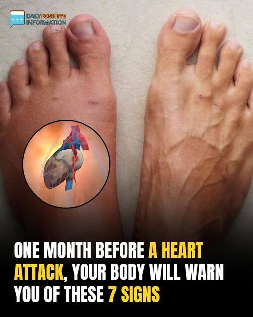 One Month Before A Heart Attack, Your Body Will Warn You Of These 7 Signs