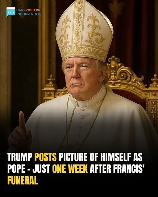 Donald Trump Shares Bizarre Image Of Himself As Pope Days After Francis’ Funeral