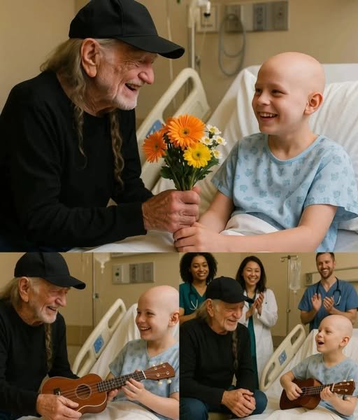 GOOD NEWS: Boy Battling Brain Tumor Only Asked for a Call—Willie Nelson Flew to His Hospital Bed Instead…