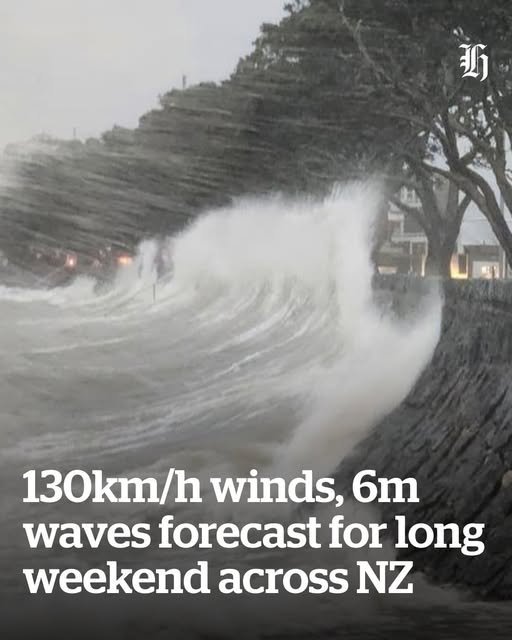 King’s Birthday Weekend Weather: 130km/h winds and large swells hit NZ