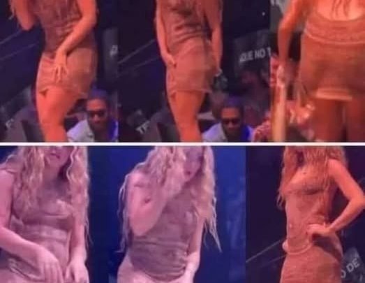 The moment Shakira leaves the stage